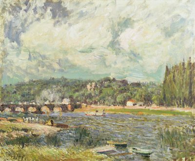 Die Brücke von Sèvres, ca. 1877 von Alfred Sisley